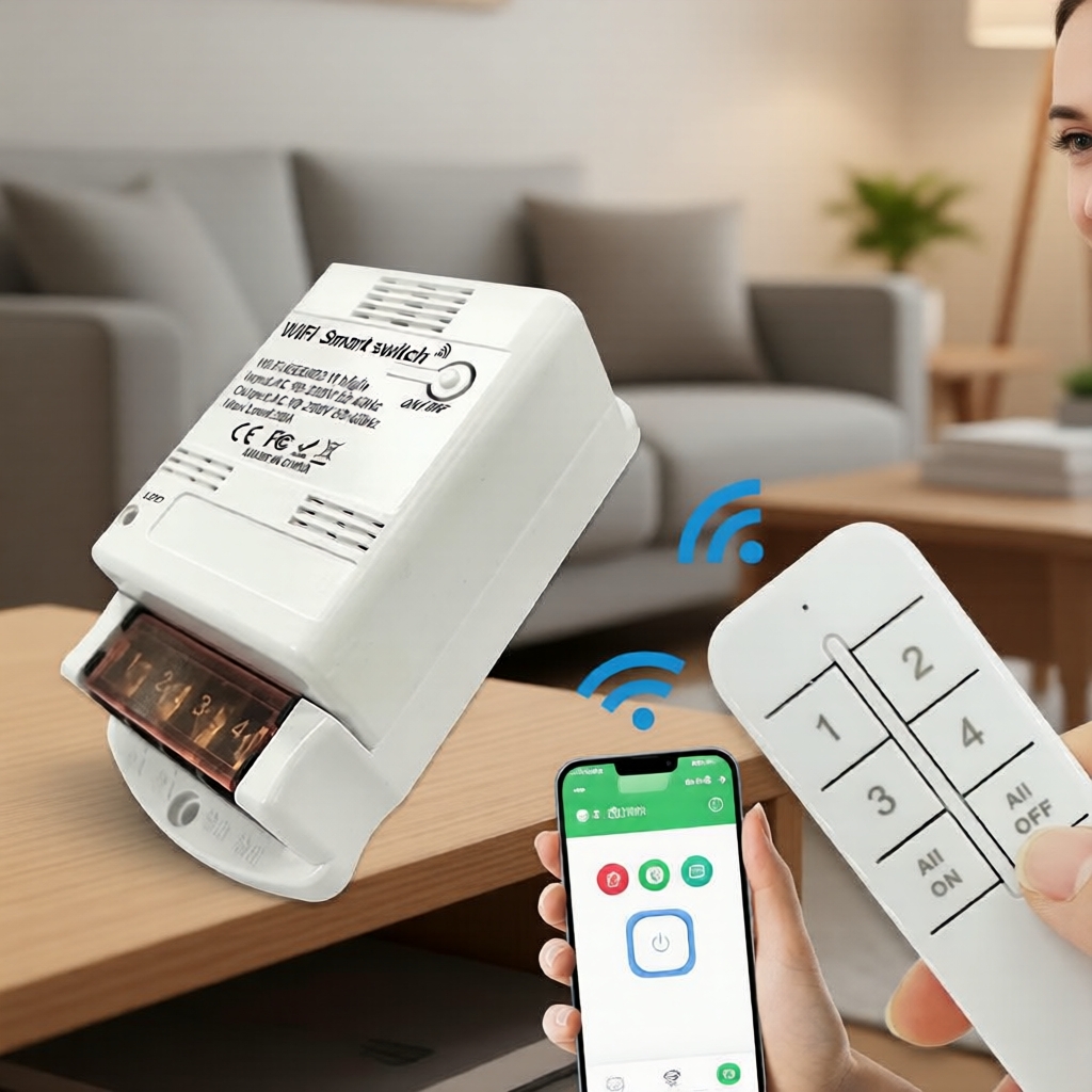 WiFi 30A สมาร์ทสวิตช์ปั๊มน้ํากําลังสูงตัวควบคุมไร้สาย EWeLink