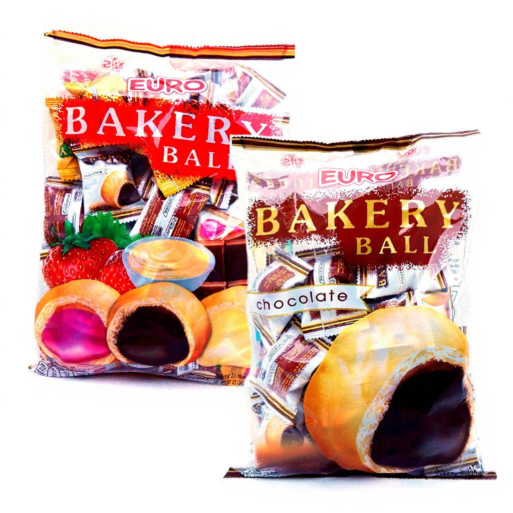 Euro Bakery Ball  แป้งอบกรอบสอดไส้ 75g จุ 30 ชิ้น