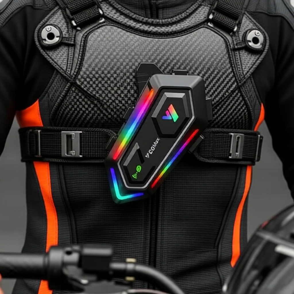 ระบบอินเทอร์คอมหมวกนิรภัย Y20 MAX Bluetooth 5.3 พร้อมไฟ RGB ความจุแบตเตอรี่ 1000mAh กันน้ํามาตรฐาน I
