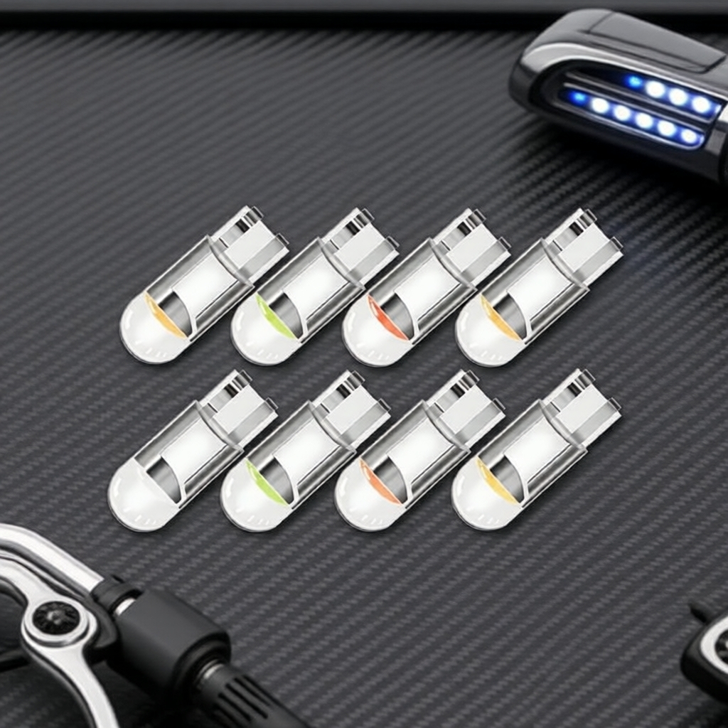 KEVANLY หลอดไฟ LED T10 Canbus W5W 168 501 WY5W 10 ชิ้น สําหรับไฟโดมภายในรถ/ป้ายทะเบียน/ไฟข้างประตู/ไ