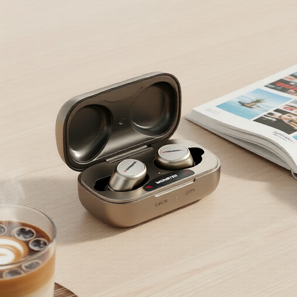 หูฟังไร้สายแบบเปิดหู Monster AC530 แบตเตอรี่ใหญ่ & ไมค์ HD, HiFi TWS ENC สําหรับวิ่งและใช้งานกลางแจ้