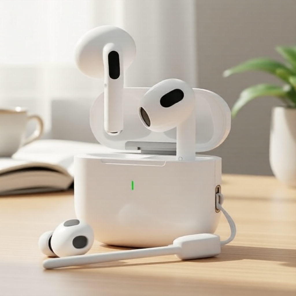 หูฟังไร้สาย A6 Pro ควบคุมด้วยระบบสัมผัส เชื่อมต่อผ่านบลูทูธแบบ TWS สวมในที่หู ให้เสียงสเตอริโอไฮไฟ ตัดเสียงรบกวน กันน้ํา เล่นได้นาน