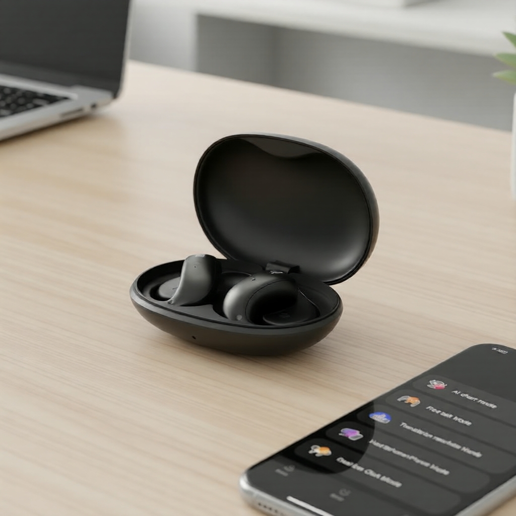 หูฟังบลูทูธตัดเสียงรบกวน HTC NE19 - หูฟังเพลงกีฬากันน้ํา TWS AI เบส