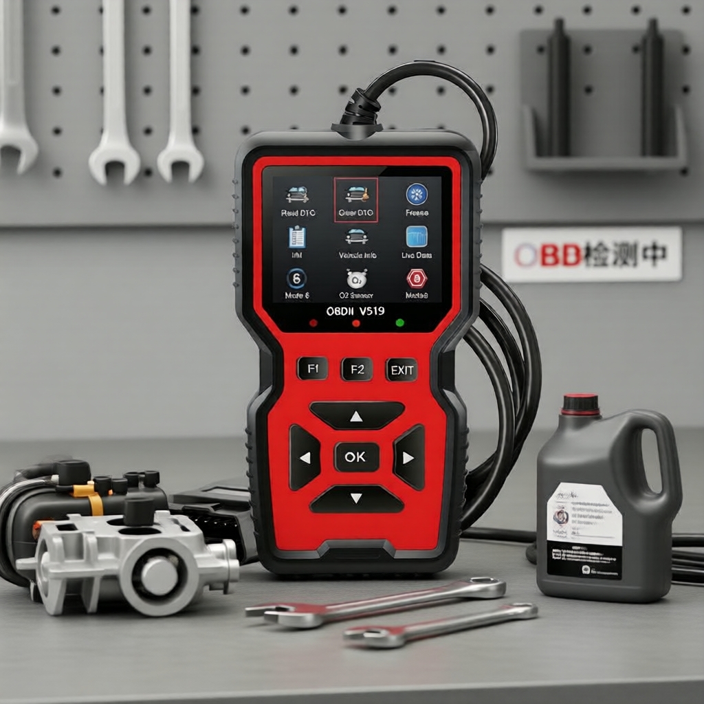 เครื่องมือสแกนรถยนต์ OBD2 V519 สําหรับการอ่านรหัสปัญหาและวินิจฉัยเครื่องยนต์