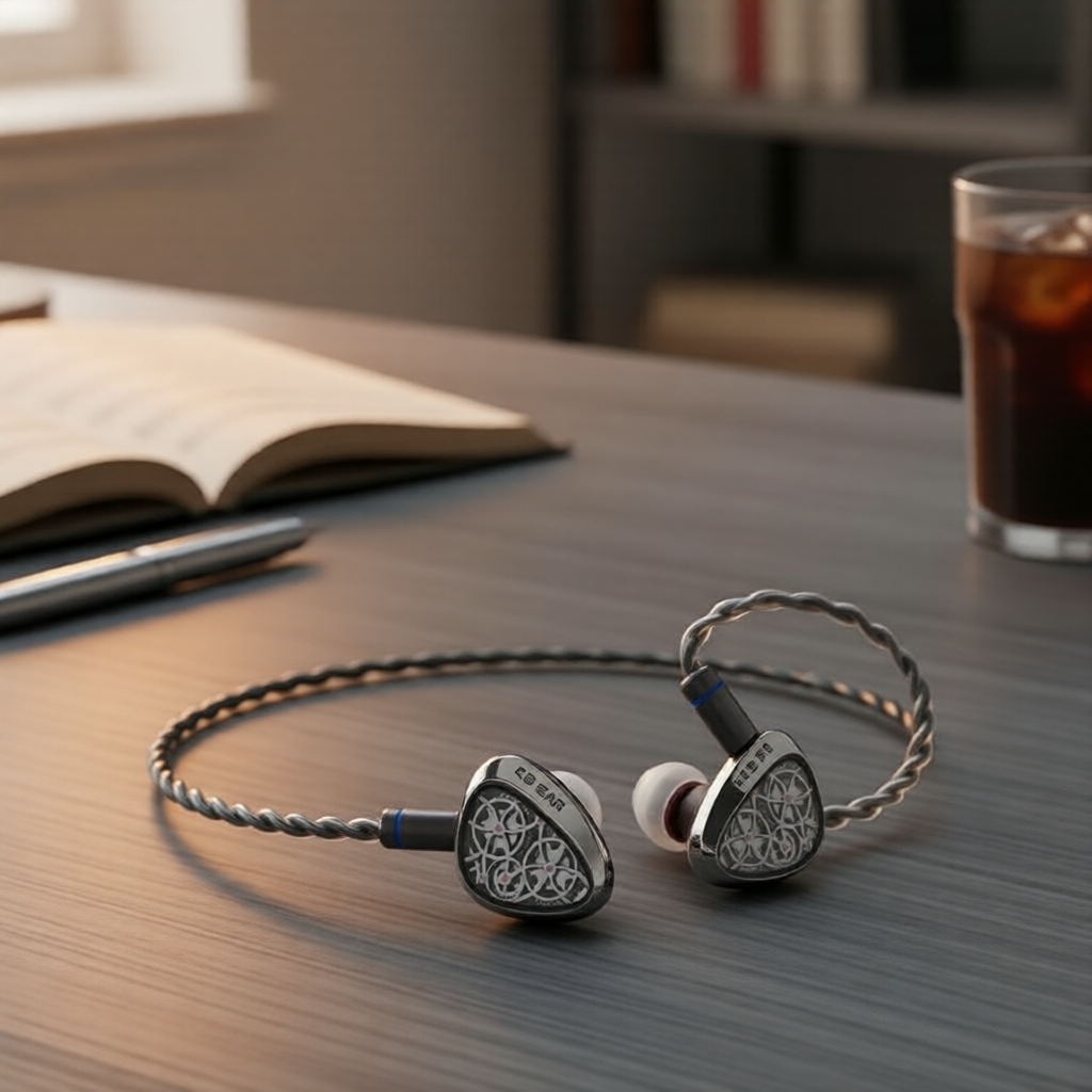 หูฟังอินเอียร์มีสาย KBEAR TB PRO HiFi ขนาดไดรเวอร์ 10 มม. Pu+PEEK สําหรับนักดนตรี