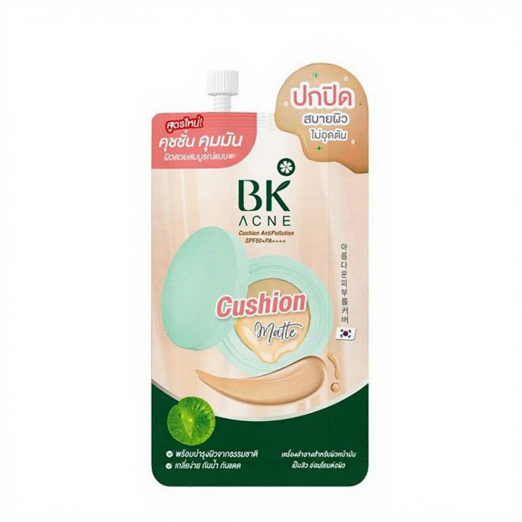 (1ซอง) BK Acne Cushion Antipollution SPF50+PA++++ 7กรัม