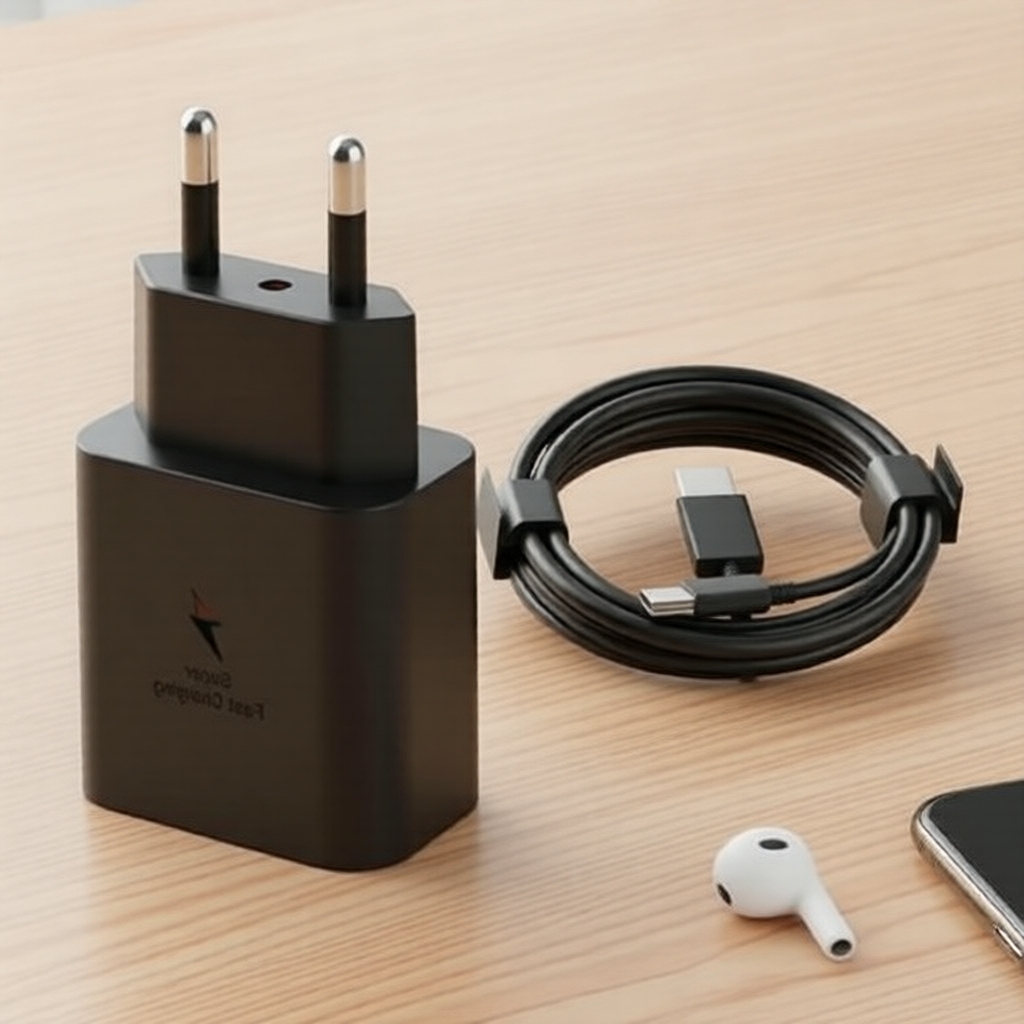 Samsung 25W USB-C ชาร์จเร็วพร้อมสาย สําหรับ Galaxy S24 S25 S23 Ultra S22