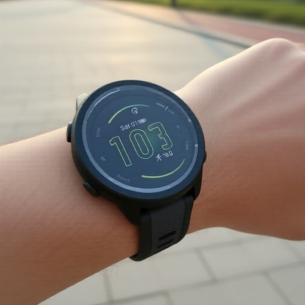 เคสแข็งพีซีรอบด้านพร้อมกระจกนิรภัยสําหรับ Garmin Forerunner 165/165 Music