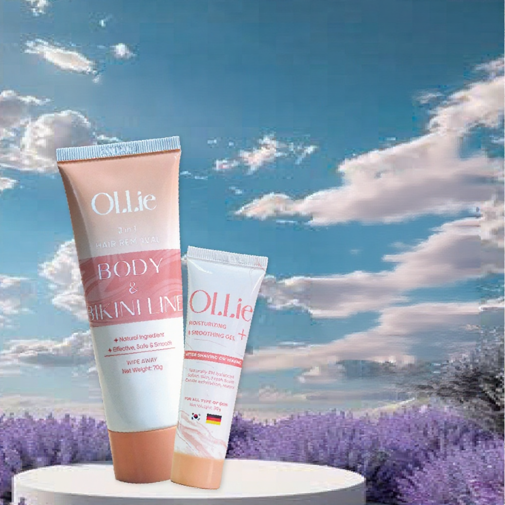 ครีมกำจัดขน OLLIE + เจลต่อต้านการเกิดใหม่ของขน
