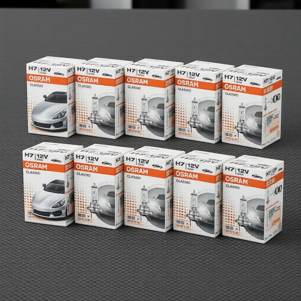 หลอดไฟฮาโลเจนมาตรฐานคลาสสิก OSRAM H7 12V 55W 3200K