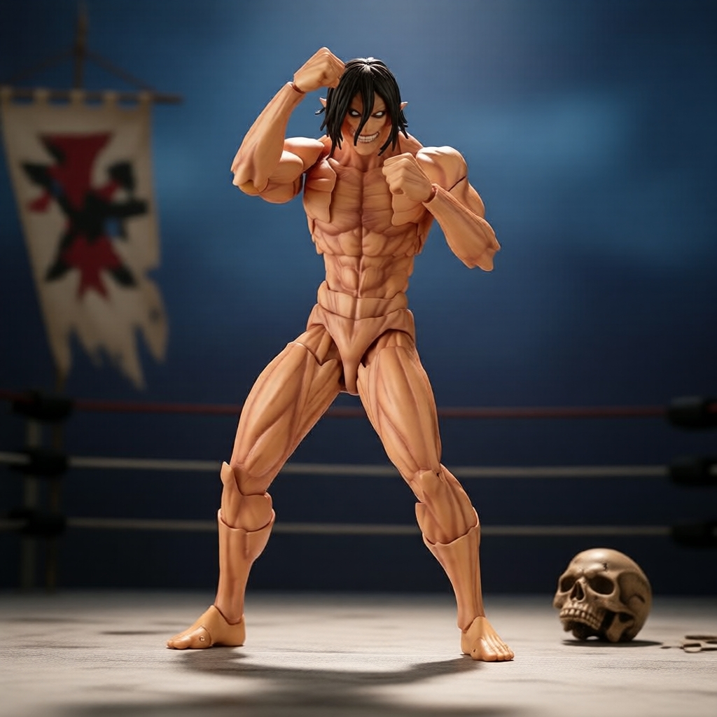 Kaiyodo Revoltech Amazing ฟิกเกอร์ Eren Yeager จาก Attack on Titan ขนาด 16 ซม.