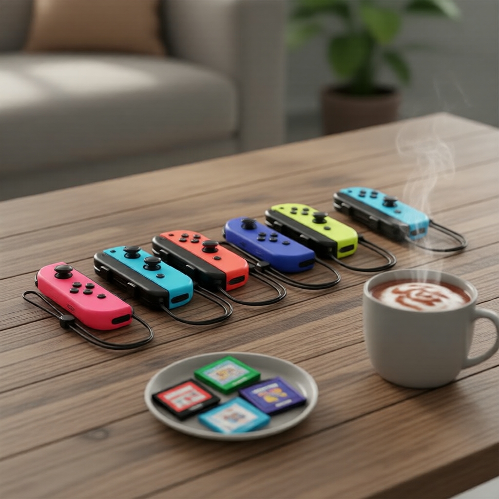 จอยไร้สาย Gamepads Joycon รองรับกับเครื่อง Nintendo Switch/Switch Lite/OLED, มีระบบสั่นสองแบบ