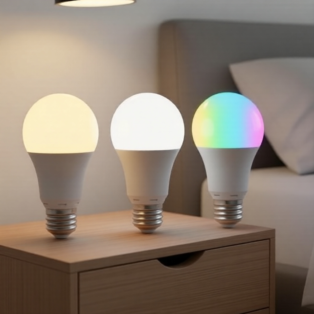 หลอดไฟ LED อัจฉริยะสําหรับห้องนอน ควบคุมผ่าน WiFi