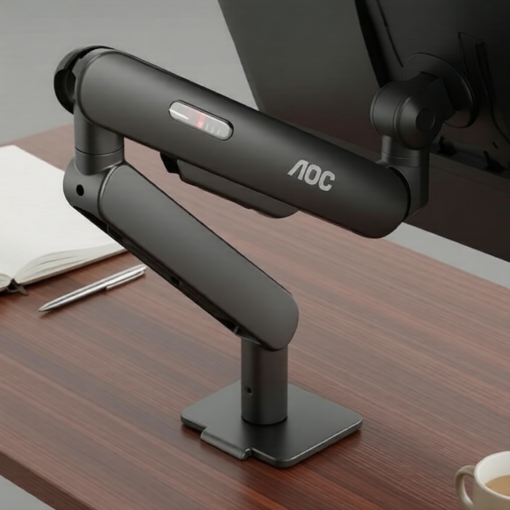 AOC ขาจับจอเดี่ยว รุ่น AM400PLUS ฐานตั้งโต๊ะ ปรับความสูงได้ รองรับจอขนาด 17-34 นิ้ว