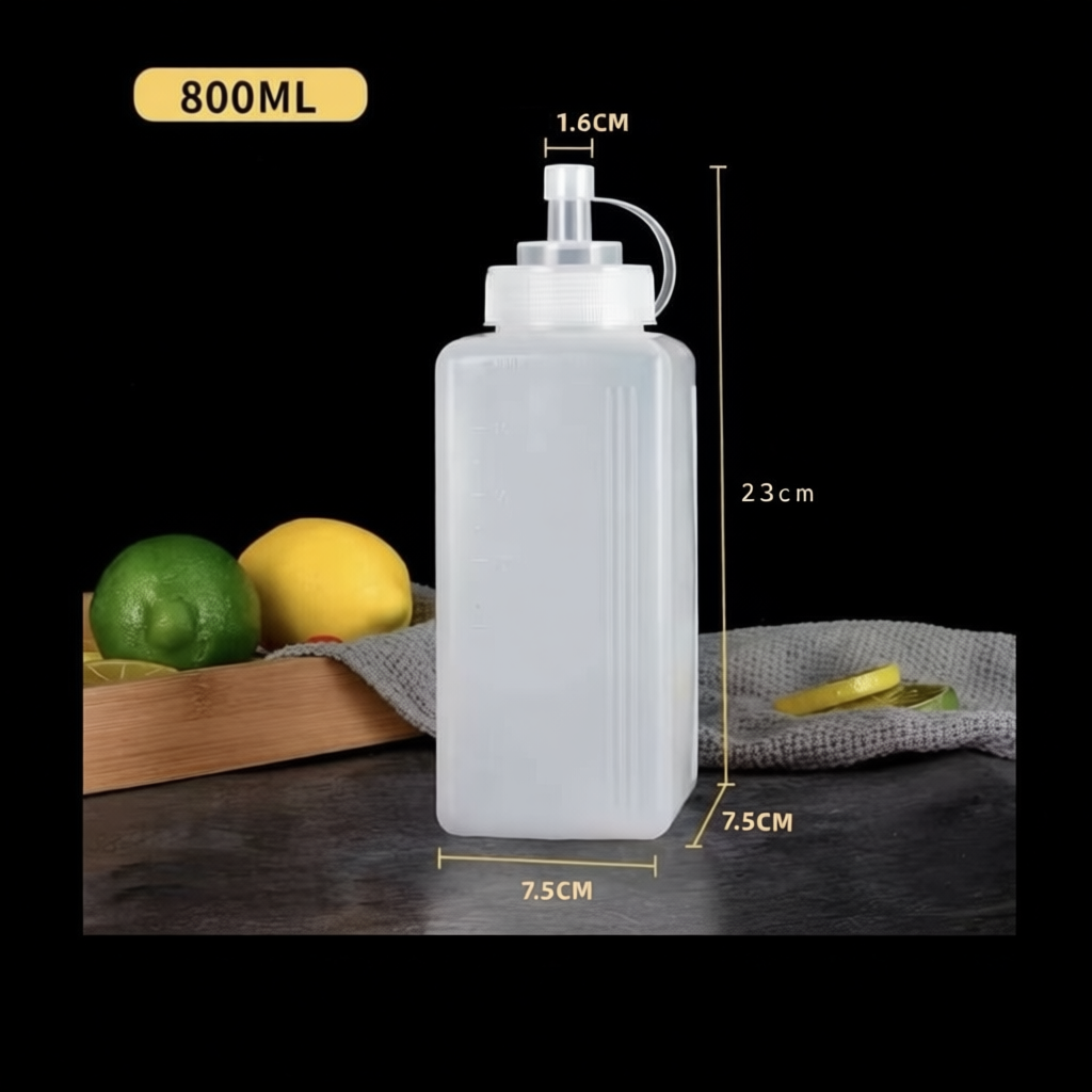 ขวดบีบซอสพลาสติก 800/1000ml