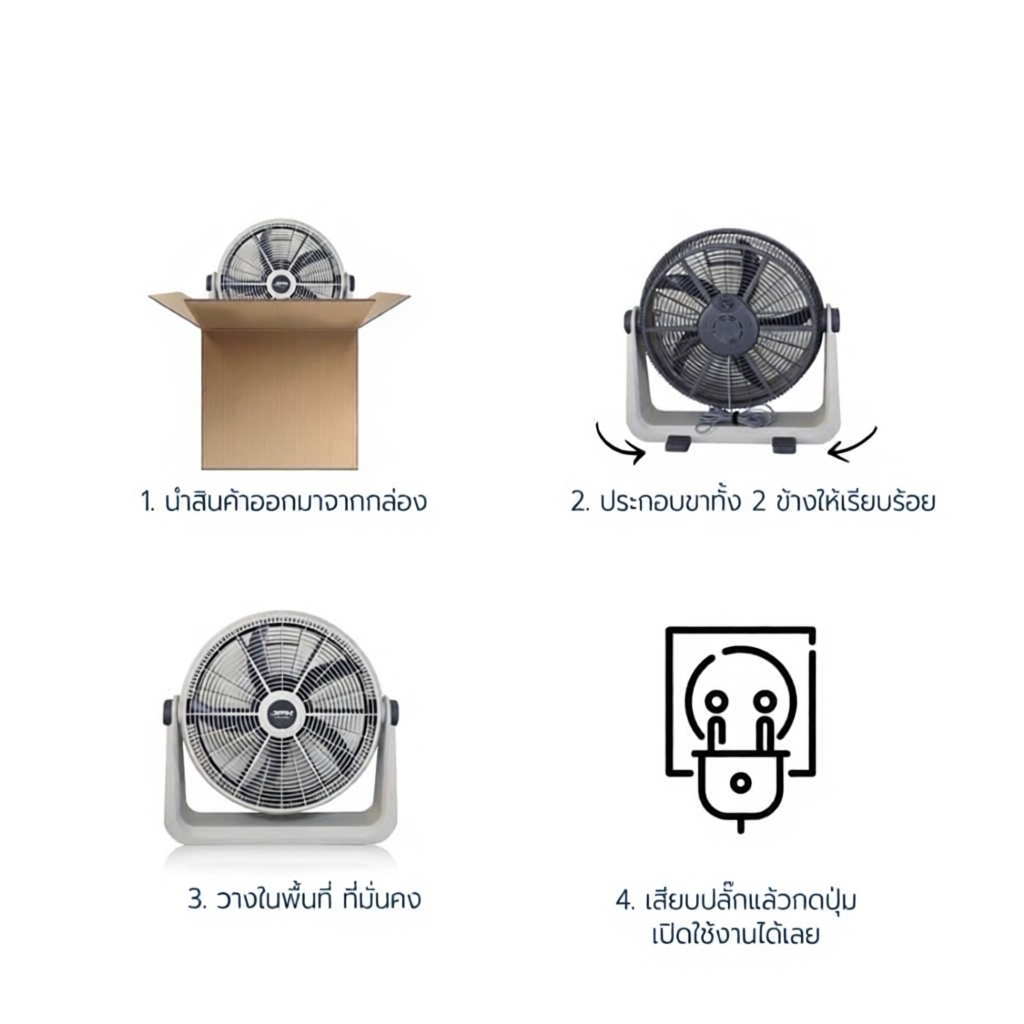 พัดลมJPX รับประกัน3ปี ของแท้100%