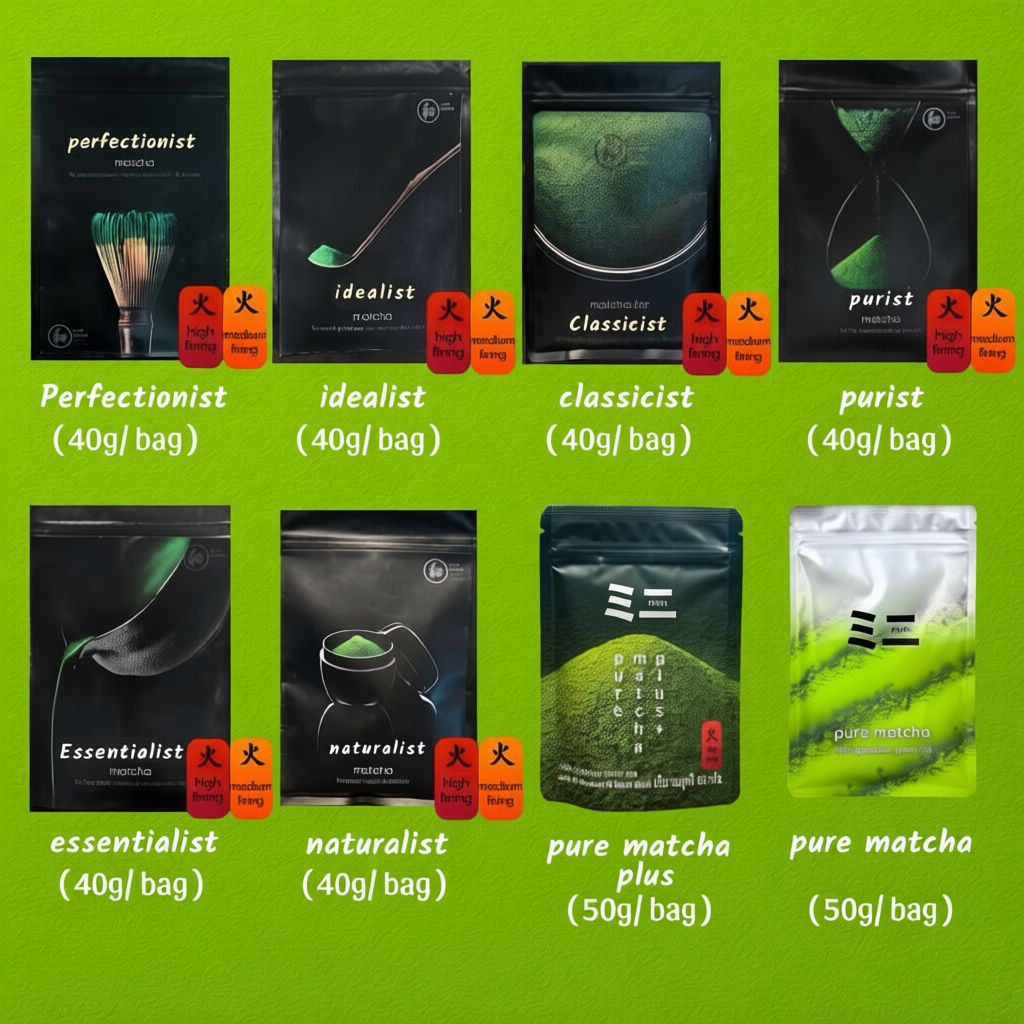 Peace matcha ผงมัทฉะเกรดพิธีการ ไม่ผสมน้ำตาลหรือนมผง