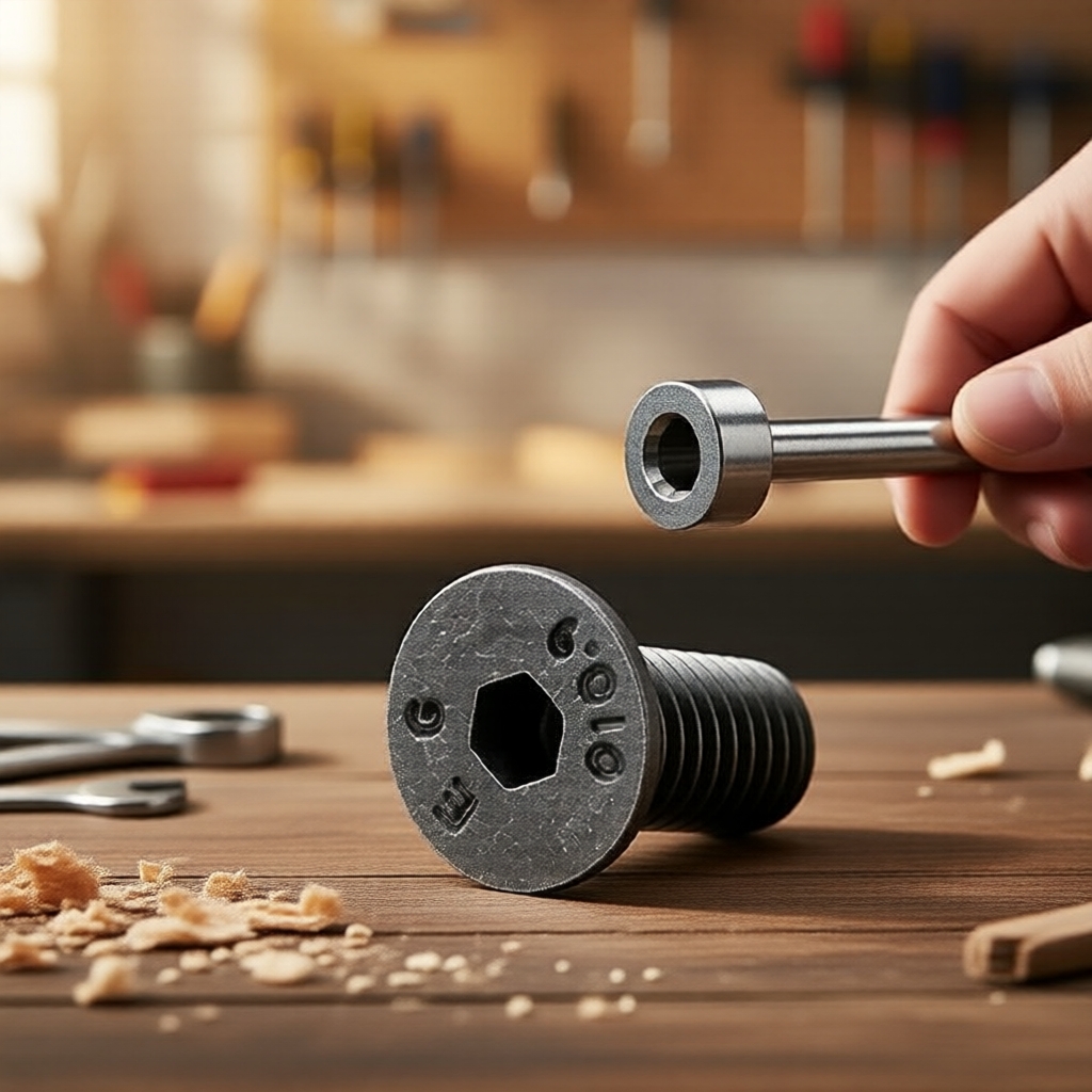 สกรูหัวจมดํา M10x1.25x25 มม., ความแข็งแรงสูง