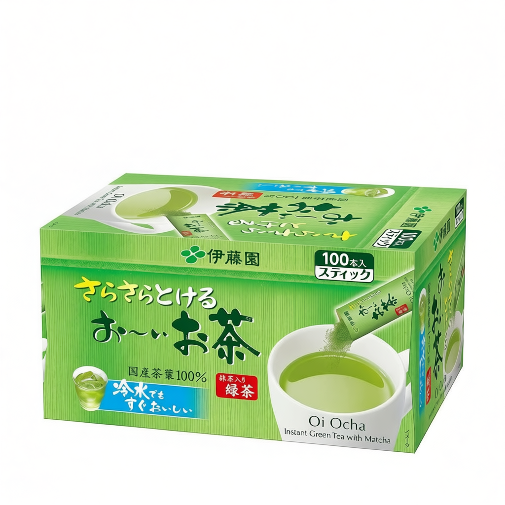 ITOEN Ohi Ocha ชาเขียวญี่ปุ่น ปรุงสำเร็จชนิงผง 100 Sticks