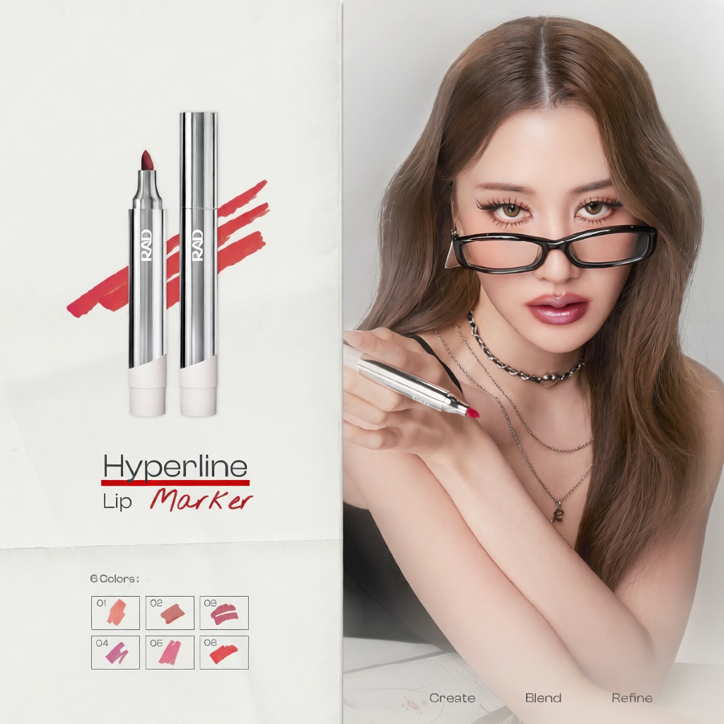 RAD I Hyperline Lip Marker ลิปทิ้นท์สเตน เกลี่ยง่าย สีฟุ้งตุ๊งสวย