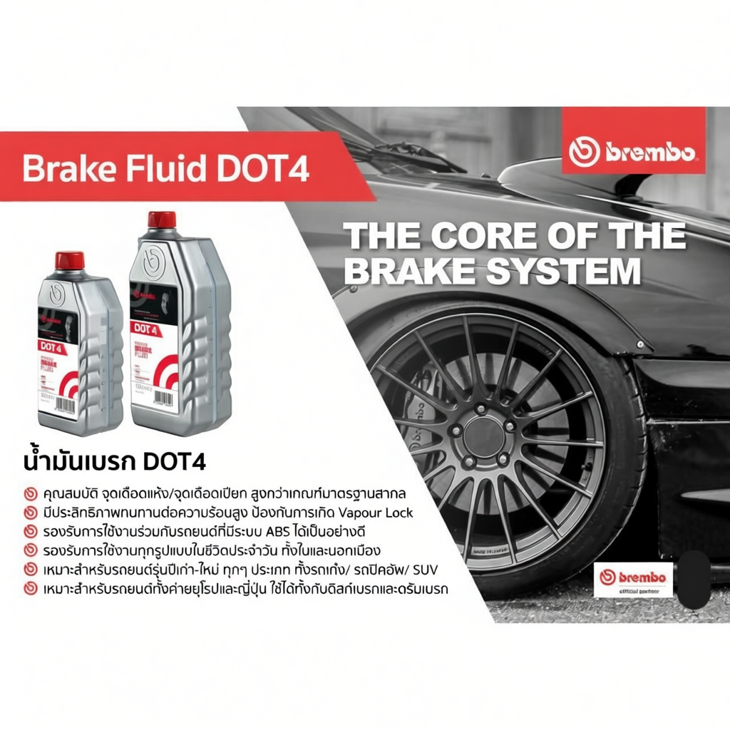 Brembo แท้ น้ำมันเบรก DOT 4 LV 5.1 250 500 1000 ml