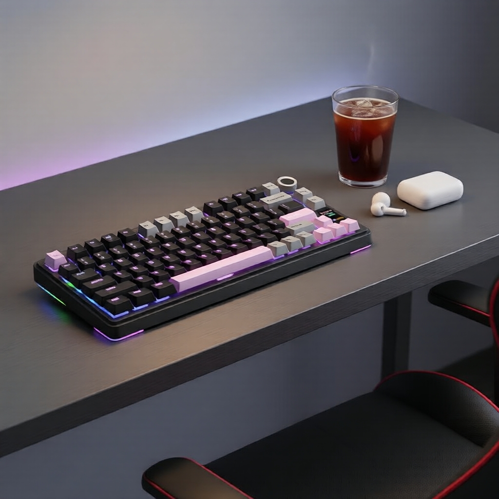 คีย์บอร์ดไร้สาย AULA S75Pro แบบ US Layout ใช้กลไกแบบ Gasket Mounted