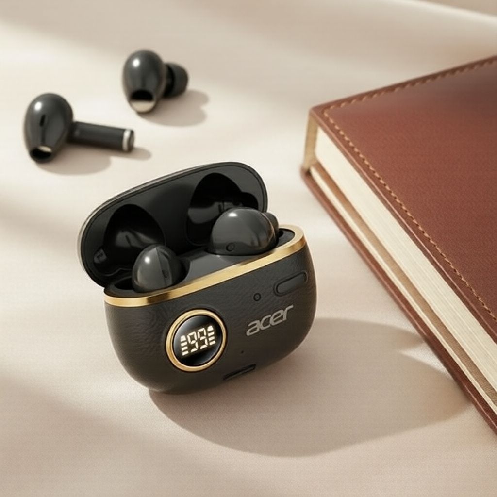 หูฟังแบบหนีบหู Acer OHR544,เสียง HIFI แบบเปิด,บลูทูธ,ใส่สบายสําหรับเล่นกีฬาและแล็ปท็อป