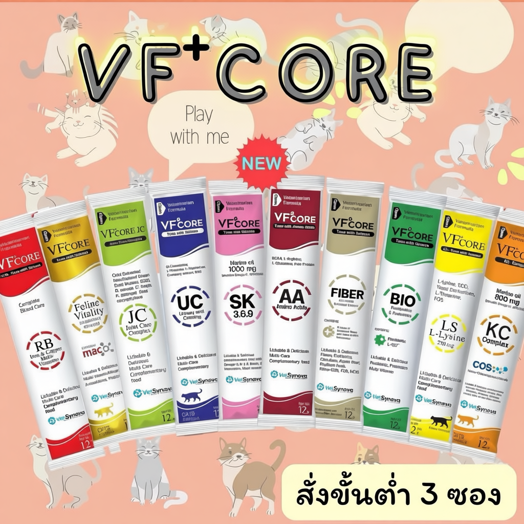 ขนมแมวเลีย VFcore  หลากหลายสูตร