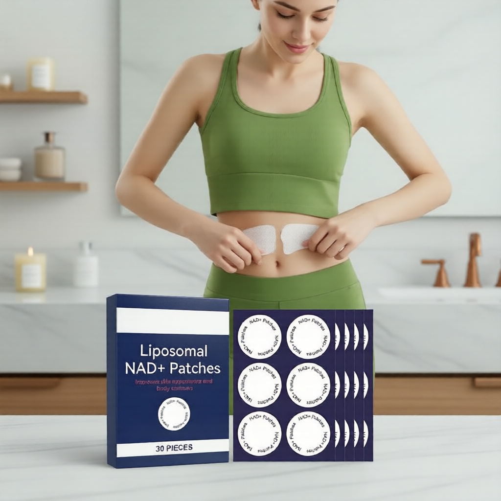 แผ่นแปะผิววิตามิน 30 แผ่น วิตามิน NAD+ CoQ10 และเรสเวอราทรอล พกพาสะดวก