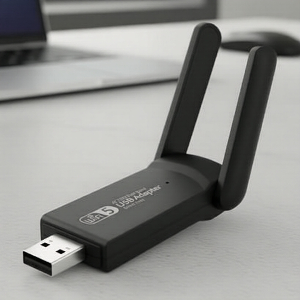 อะแดปเตอร์ USB WiFi แบบดูอัลแบนด์ 1300Mbps AC1300 สําหรับเดสก์ท็อปและแล็ปท็อปที่ใช้ระบบ Windows
