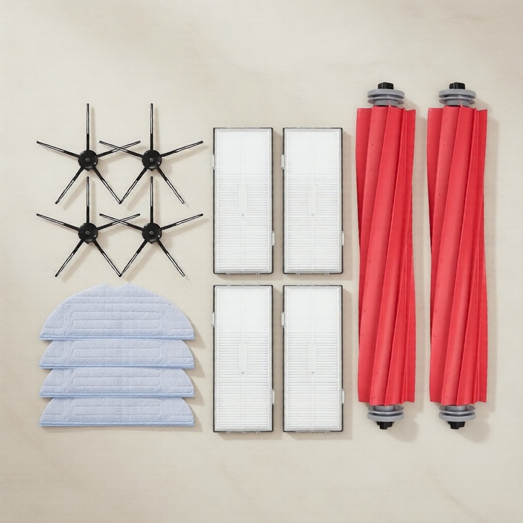 ชุดอะไหล่ผ้าม็อบและกรองทดแทน สําหรับเครื่องดูดฝุ่น Xiaomi Roborock S7 Max/S70/T7S Plus