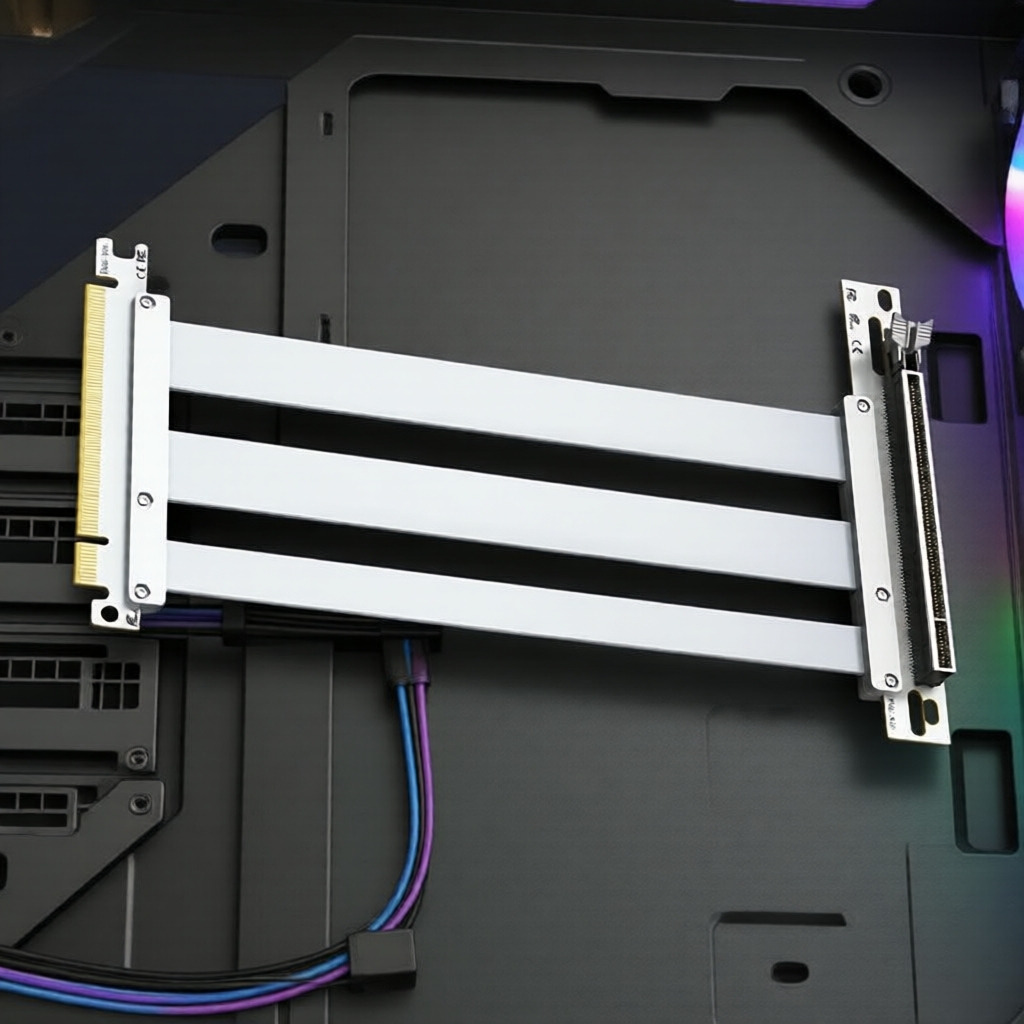 สายต่อขยายการ์ดจอ PCIe 5.0 x16 ยาว 30 ซม. รุ่นที่ 5 มุม 90 องศา สําหรับ RTX 4090/5090, RX 7900 XTX, 