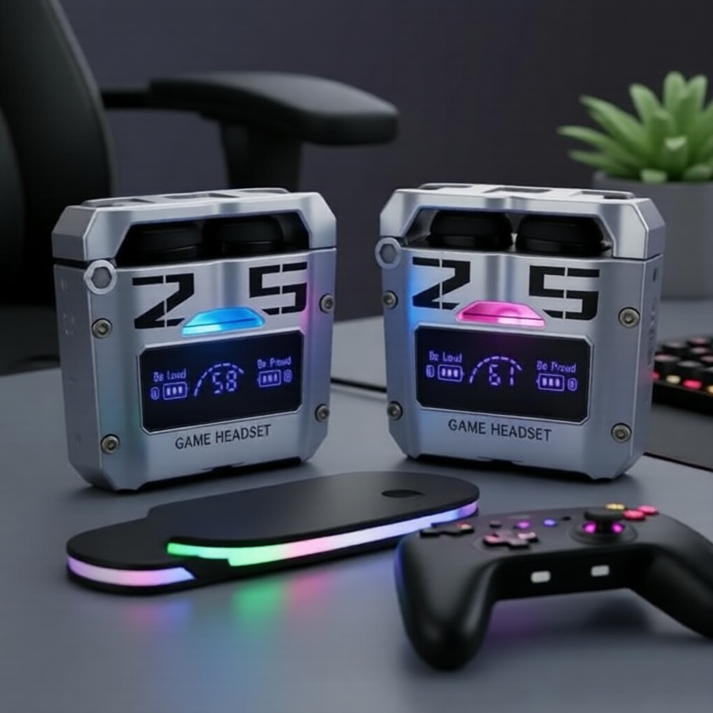 หูฟังบลูทูธ Senbenbao M25 แบบ TWS, กันน้ํา, เสียงสเตอริโอ, จอแสดงผล LED, มีเคสชาร์จในตัว