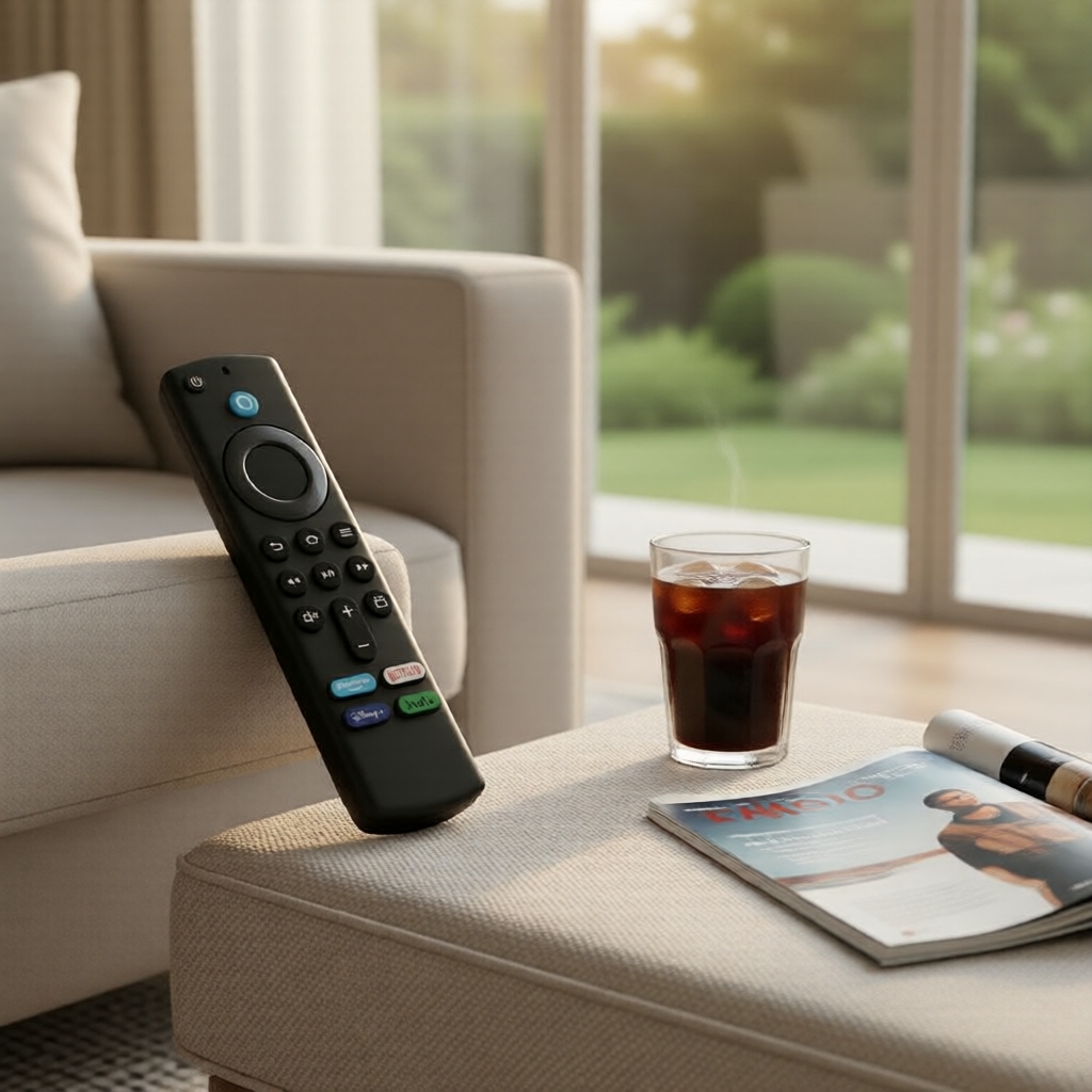 รีโมทเปลี่ยนเสียงสําหรับ AMZ Smart TV Stick รุ่น 2nd-3rd Gen/Lite/4K และ TV Cube รุ่น 1st/2nd Gen