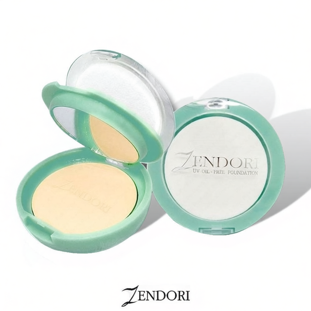 Zendori แป้งพัฟ UV Oil-Free Foundation SPF12 10กรัม