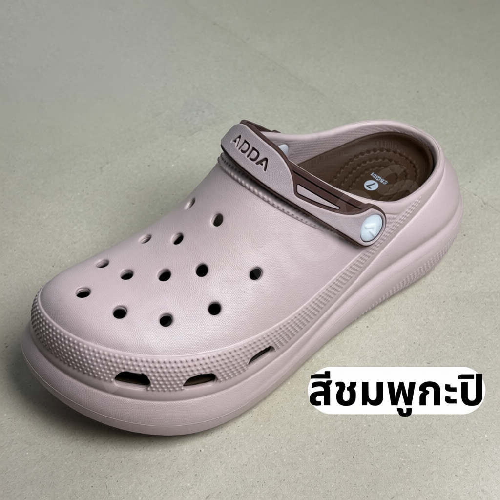 รองเท้าหัวโต ส้นตึก สูง2.5นิ้ว Adda รุ่น59G01/5PF01 ไซส์ 4-7