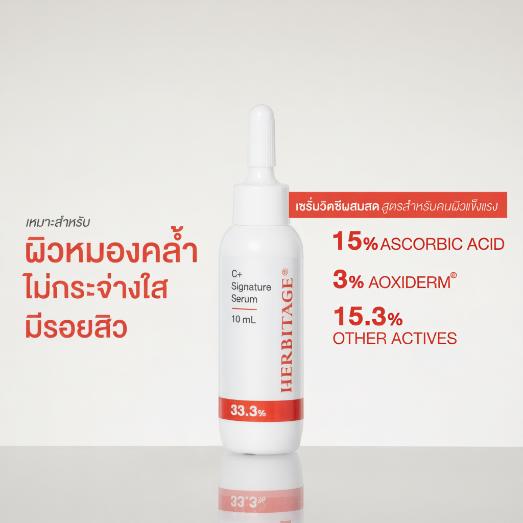 HERBITAGE Advanced C+SIGNATURE 33.3 Brightening Serum Set