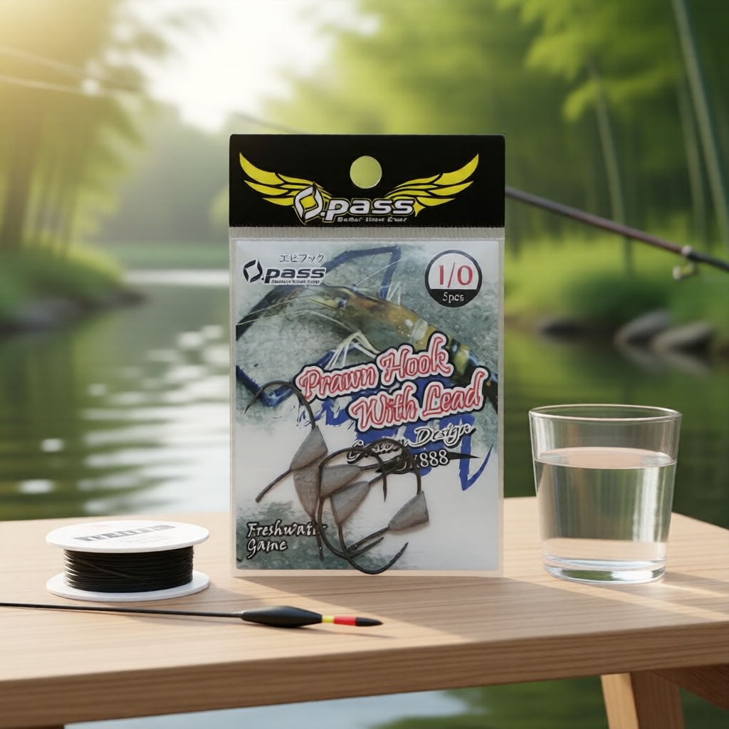 ตะขอเบ็ดกุ้ง Opass พร้อมตะกั่ว รุ่น DX888, ตะขอเดี่ยว รุ่น DX-888 Series