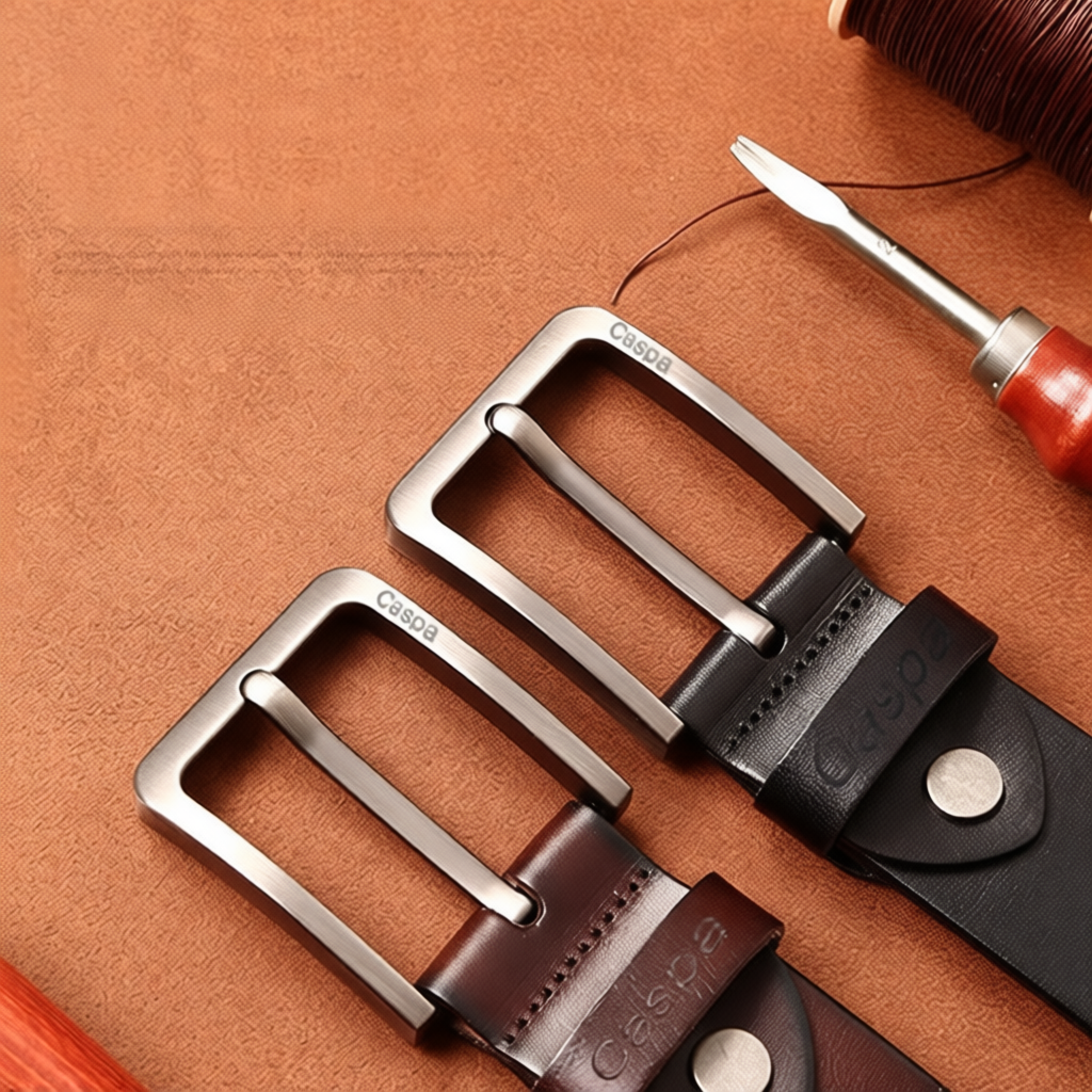 Caspa เข็มขัดผู้ชาย มี3สี ยาว44นิ้ว