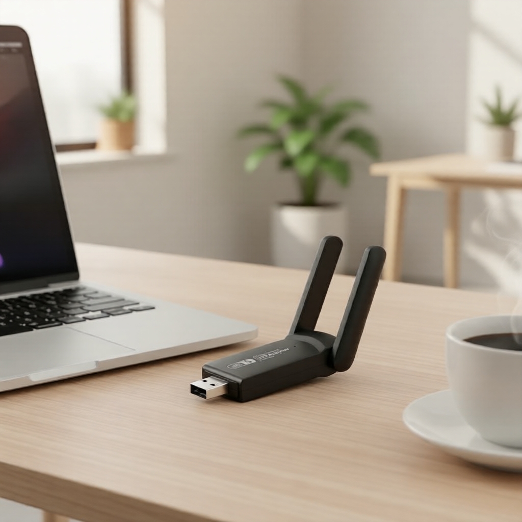 การ์ดเครือข่ายไร้สาย USB แบบสองย่านความถี่ 1300Mbps AC1300 สําหรับพีซีและแล็ปท็อป Windows