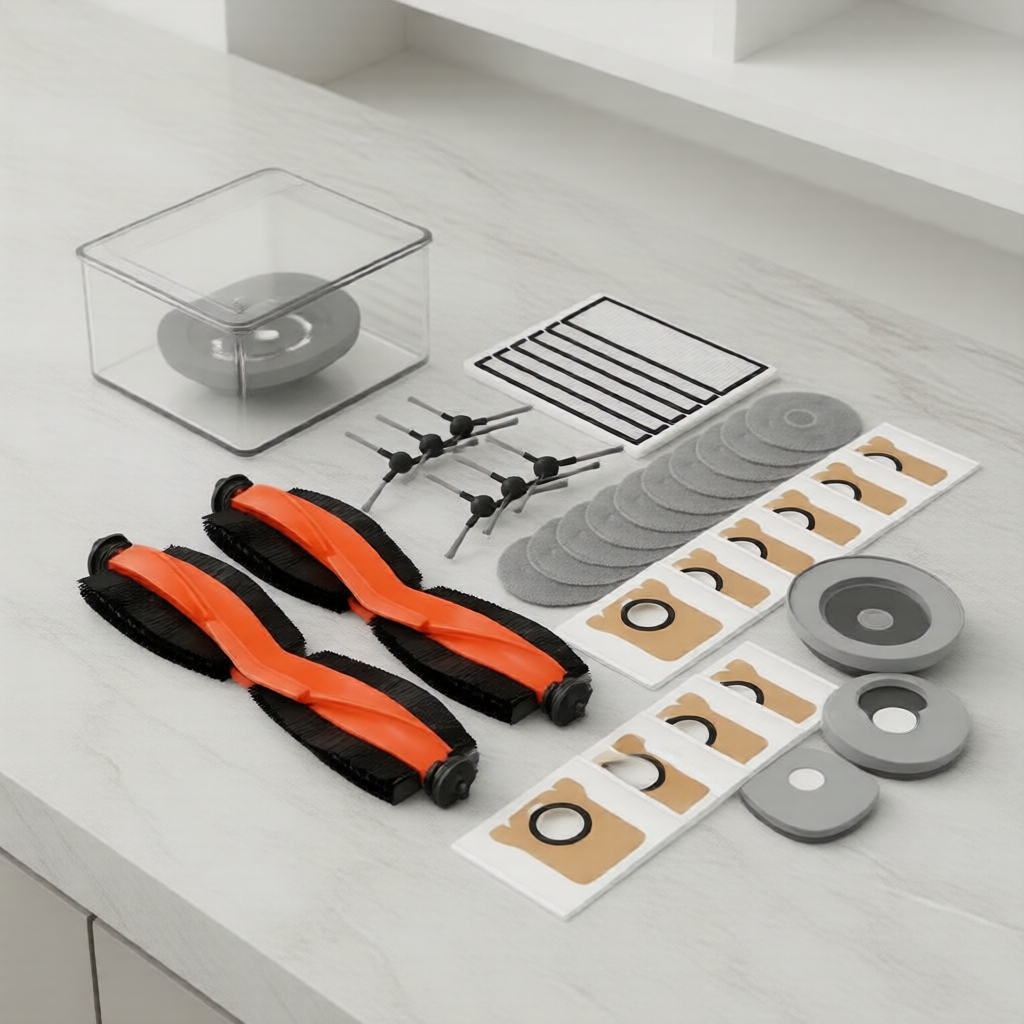 ชุดอะไหล่ทดแทนสําหรับ Xiaomi X20 Max D109GL: แปรงด้านข้างและฟิลเตอร์ HEPA