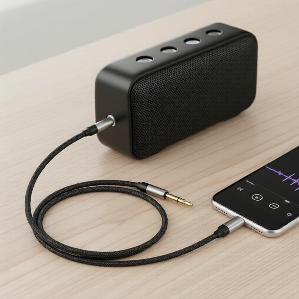 สายแปลงเสียงจาก iOS L เป็น Aux 3.5 มม. สําหรับลําโพงรถยนต์และ iPhone