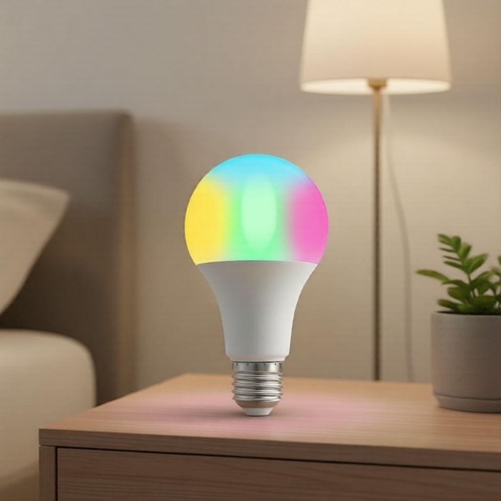 หลอดไฟ LED L530E E27 เปลี่ยนสีได้หลากหลาย, ควบคุมผ่านแอป WiFi