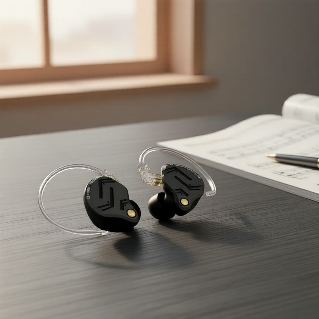 หูฟังเอียร์บัดแบบมีสาย KZ ZS12 PRO X แบบ 1DD+5BA พร้อมสายแบบ 2PIN และเคส ABS สําหรับฟังเพลงหรือเล่นเ