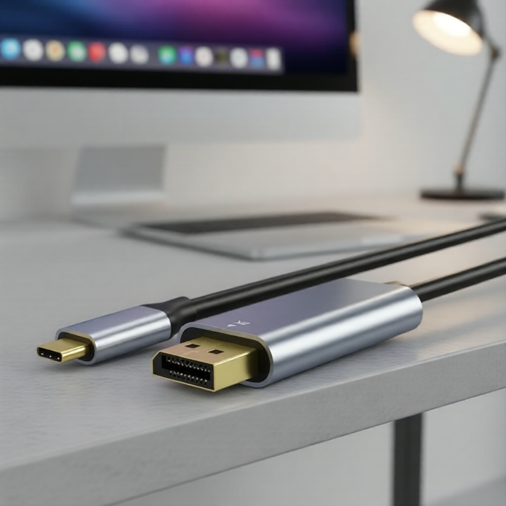 สายแปลงสัญญาณ USB-C เป็น DP 1.4 รองรับ 8K 60Hz/4K 144Hz สําหรับแล็ปท็อป พีซี มือถือ ทีวี Thunderbolt
