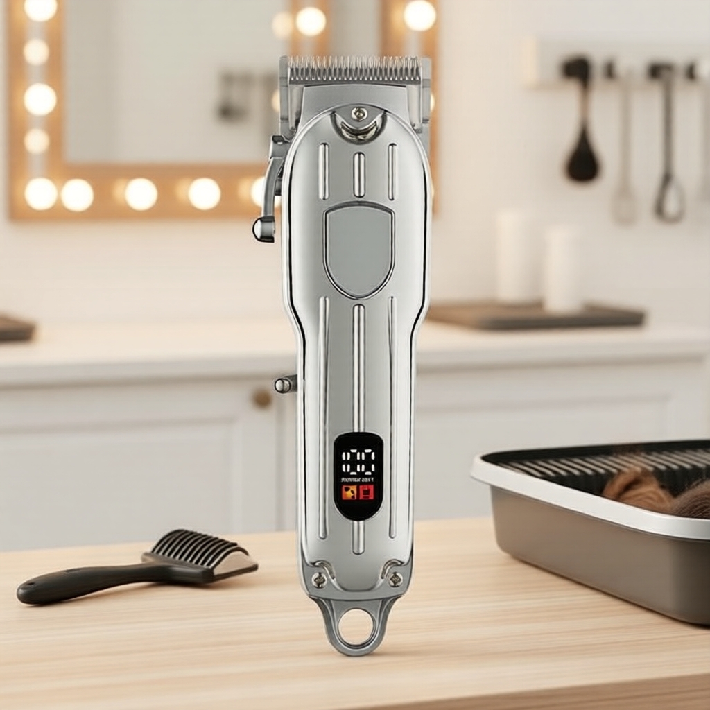 กรรไกรตัดขนสัตว์แบบชาร์จ USB YYT สําหรับสุนัขและแมว ใบมีดปรับได้