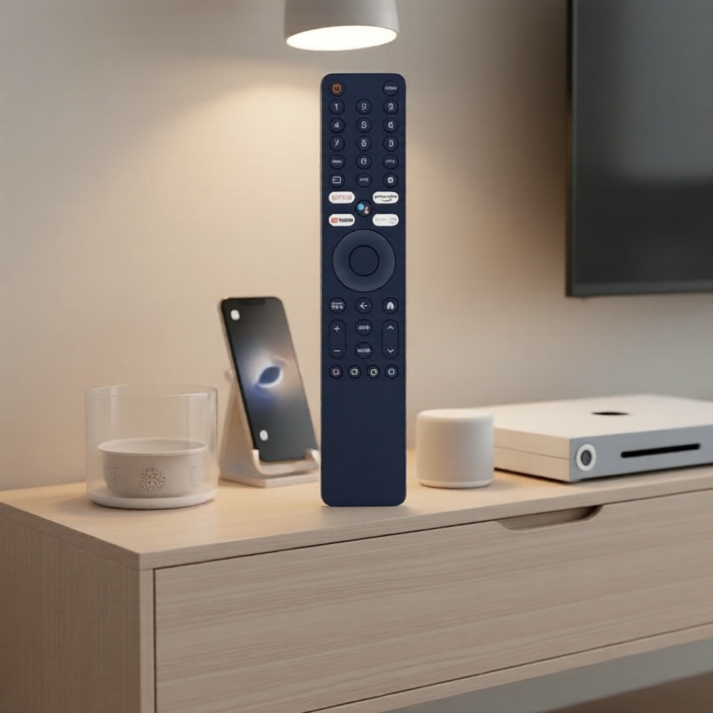 รีโมทเสียงทีวี 4K QLED อัลตร้าเอชดี XMRM-ML สําหรับ Netflix/YouTube รุ่น L55M7-Q2ME และ L65M7-Q2ME