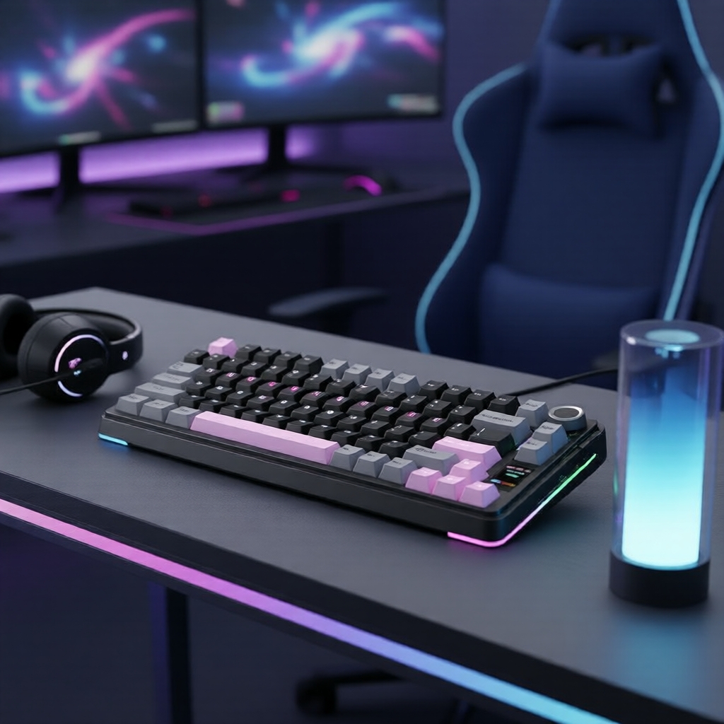 คีย์บอร์ดแมคคานิคอลไร้สาย AULA S75Pro ดีไซน์เลย์เอาท์สหรัฐฯ แบบ Gasket