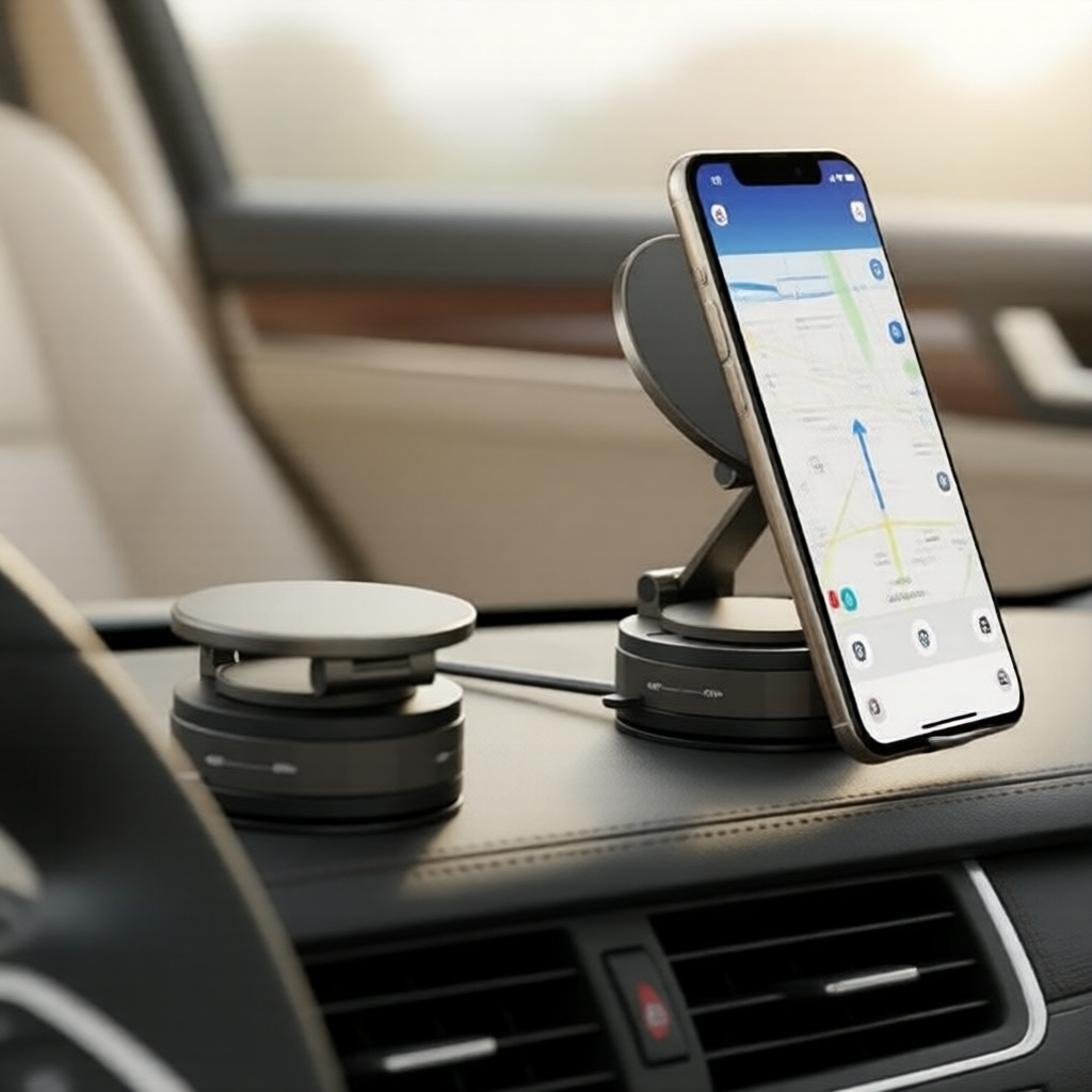 EYD VP05 ที่จับโทรศัพท์ในรถยนต์ | หมุนได้ 360° | แม่เหล็ก | ดีไซน์พับได้