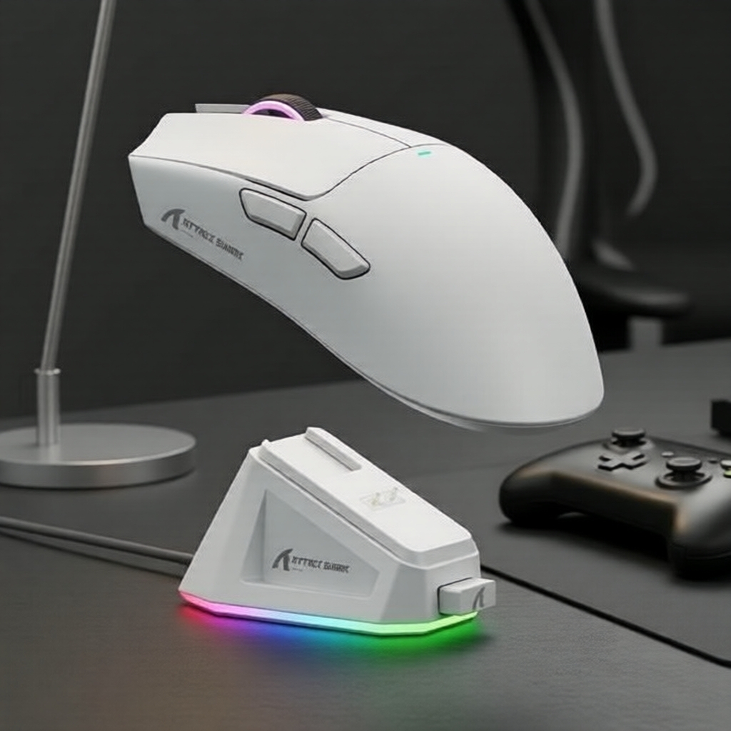 เมาส์เกมมิ่งไร้สาย Attack Shark X11 3 โหมด พร้อมเซนเซอร์ PAW3311, DPI 22000, IPS 400